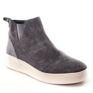 TOMS Jamie Gray Suede High Top Platform Sneakers
